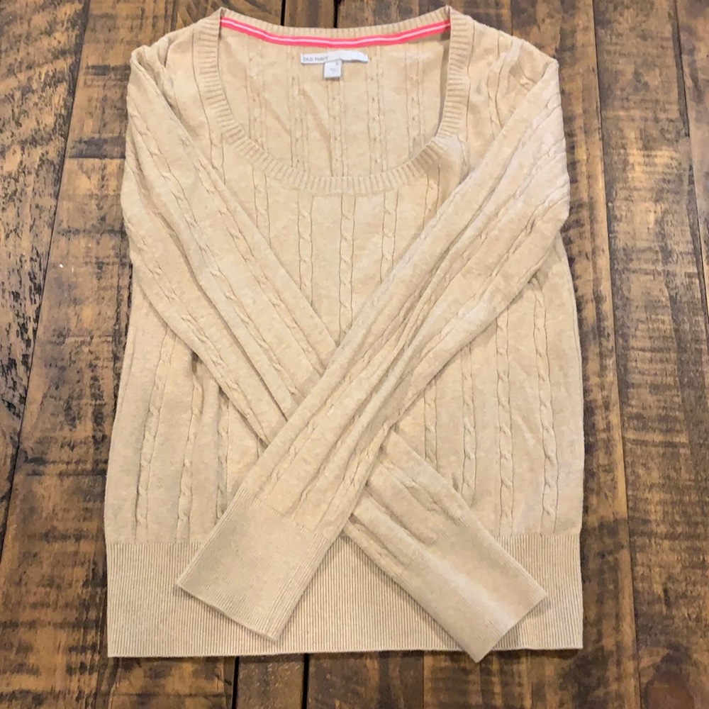 Cable knit sweater